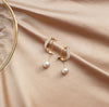 Stay in Indy Pearl Dangle Drop Earrings