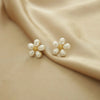 Stay in Indy Pearl Flower Stud Earrings