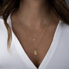 Dainty Oval Medallion Necklace