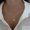 Dainty Sunburst Pendant Medallion Necklace