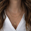 Dainty Oval Medallion Necklace