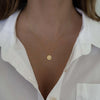 Dainty Sunburst Pendant Medallion Necklace