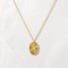 Dainty Oval Medallion Necklace