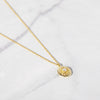Dainty Sunburst Pendant Medallion Necklace
